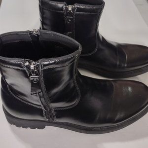 Kenneth Cole Unlisted Men's C-ROAM Zip-Up Boots Black Sz 11M